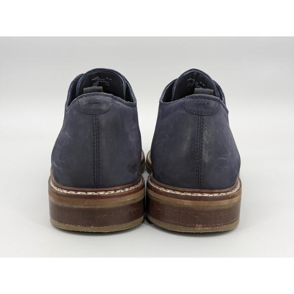Cole Haan Men\'s Frankland Grand Plain Toe Oxford Navy Nubuck Shoes Size 12